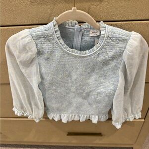 Aritzia Wilfred Tempest Short-Sleeve Blouse XXS